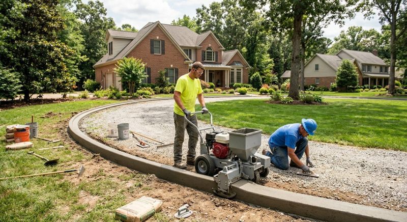 Concrete Curbing Installation