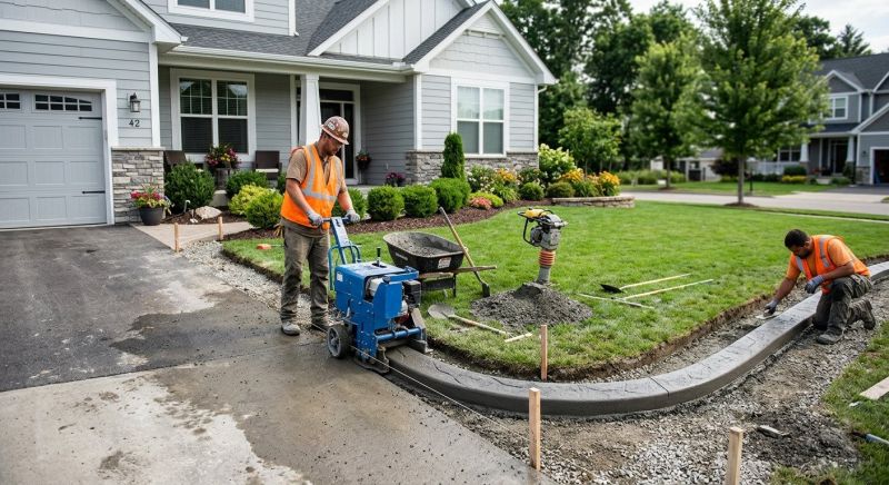 Concrete Curbing Installation
