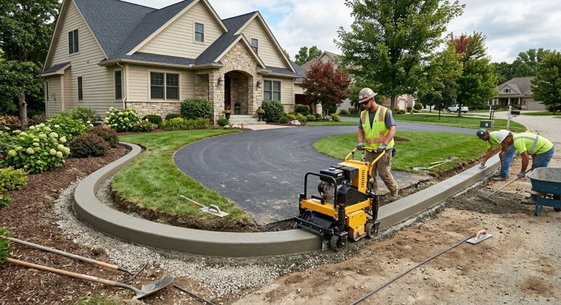 Concrete Curbing Installation