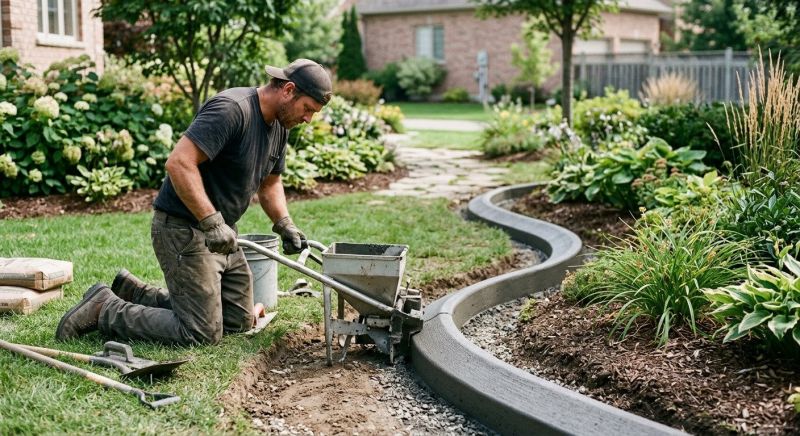 Concrete Curbing Installation