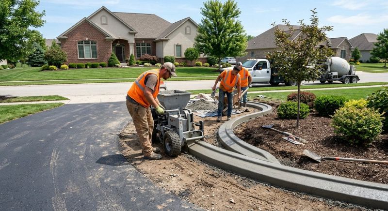 Concrete Curbing Installation