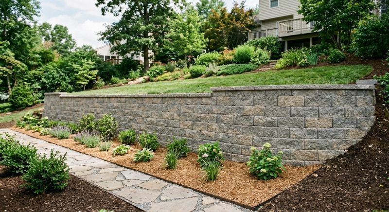 Concrete Retaining Wall Installation