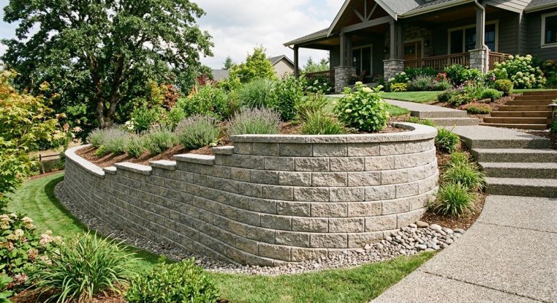 Concrete Retaining Wall Installation