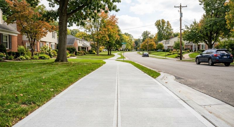 Concrete Sidewalk Installation