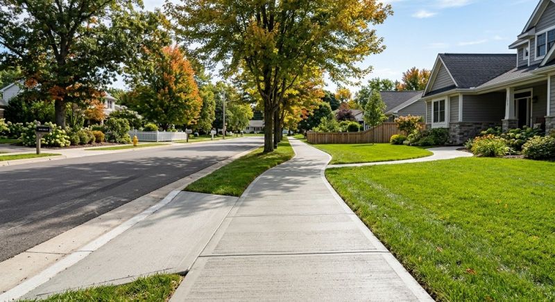 Concrete Sidewalk Installation