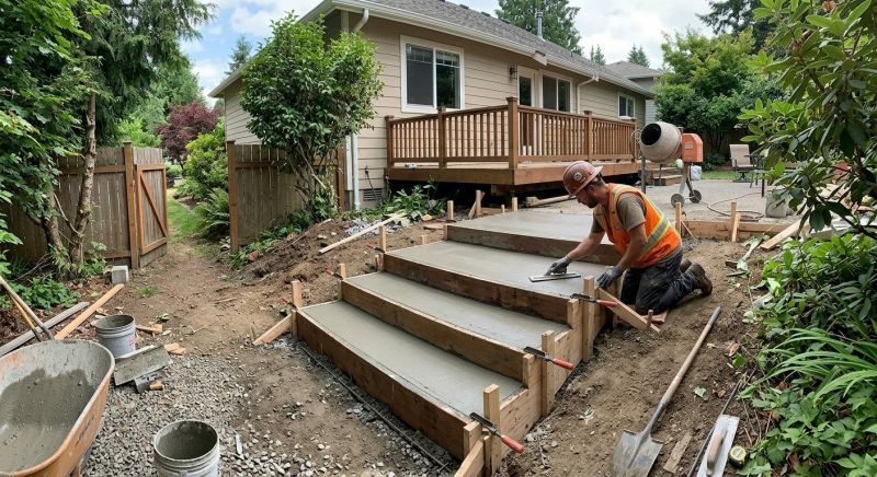 Concrete Steps Installation