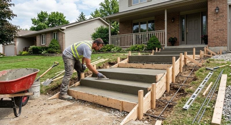 Concrete Steps Installation