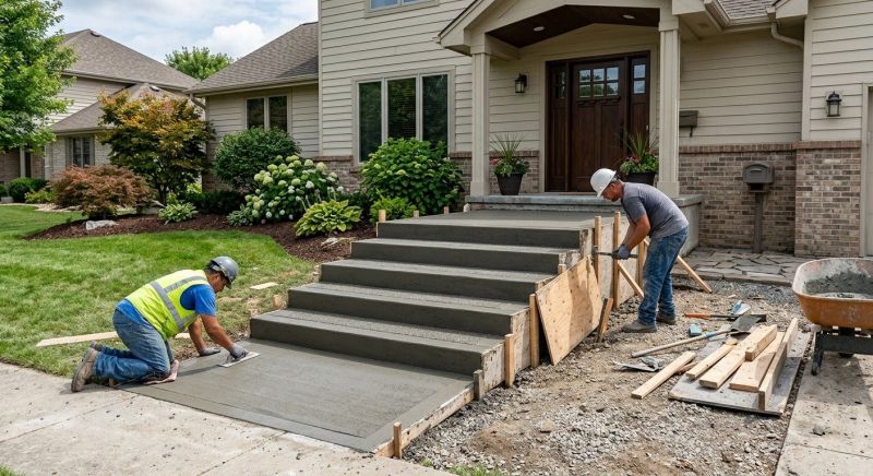Concrete Steps Installation
