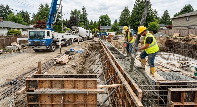 Poured Concrete Wall Construction