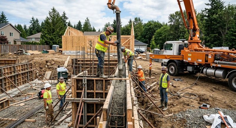 Poured Concrete Wall Construction