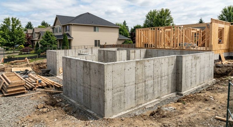 Poured Concrete Wall Construction