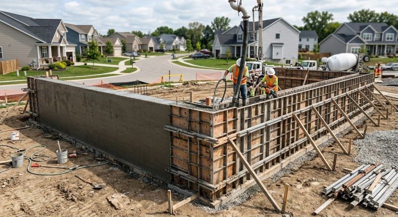 Poured Concrete Wall Construction