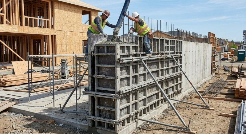 Poured Concrete Wall Construction